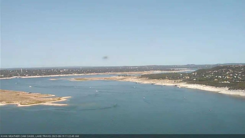Lake Travis webcam, August 19, 2023 11:25 AM CT