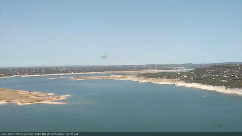Lake Travis webcam, August 19, 2023 11:45 AM CT
