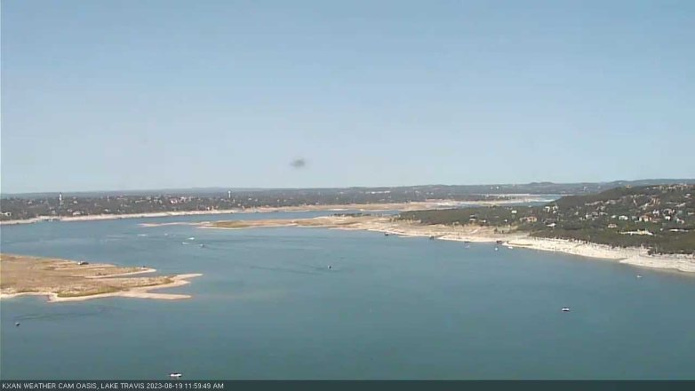 Lake Travis webcam, August 19, 2023 12:00 PM CT