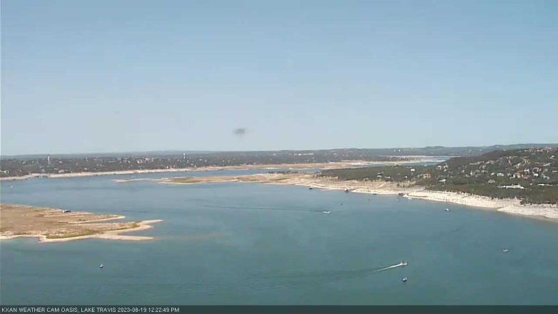 Lake Travis webcam, August 19, 2023 12:25 PM CT