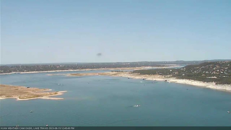 Lake Travis webcam, August 19, 2023 12:45 PM CT