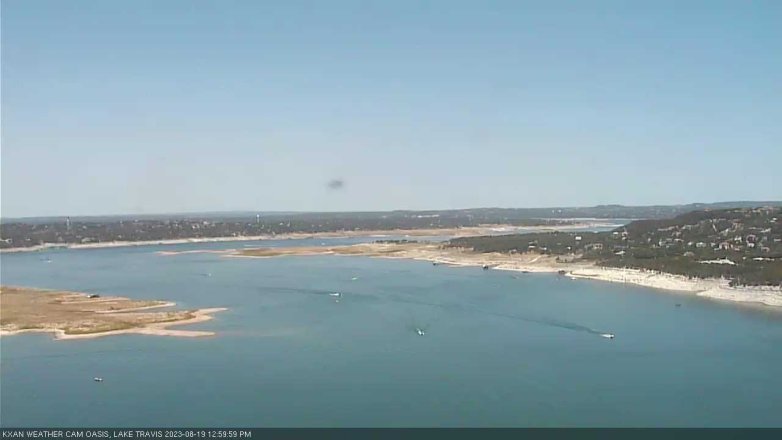 Lake Travis webcam, August 19, 2023 1:00 PM CT