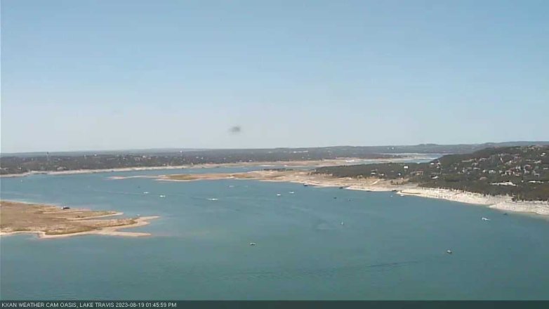 Lake Travis webcam, August 19, 2023 1:45 PM CT