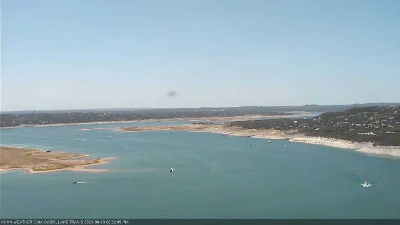 Lake Travis webcam, August 19, 2023 2:25 PM CT