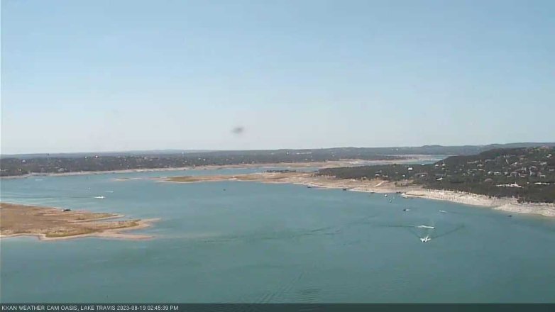 Lake Travis webcam, August 19, 2023 2:45 PM CT