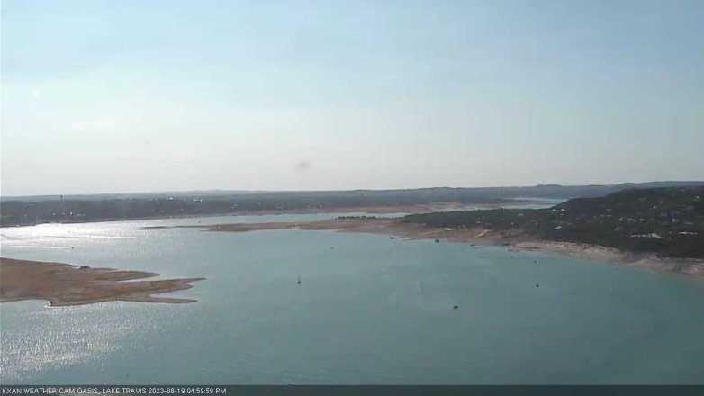 Lake Travis webcam, August 19, 2023 5:00 PM CT