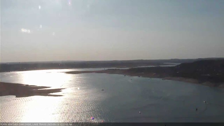 Lake Travis webcam, August 19, 2023 6:00 PM CT
