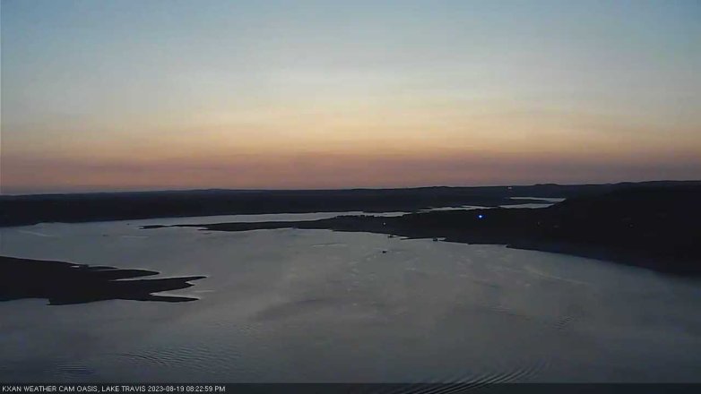 Lake Travis webcam, August 19, 2023 8:25 PM CT