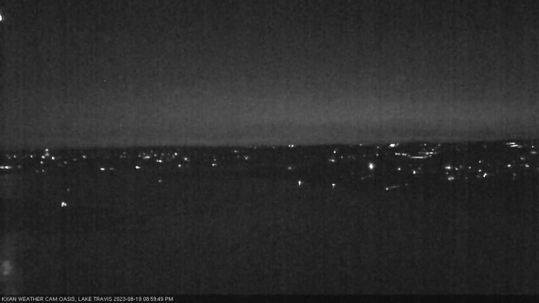 Lake Travis webcam, August 19, 2023 9:00 PM CT