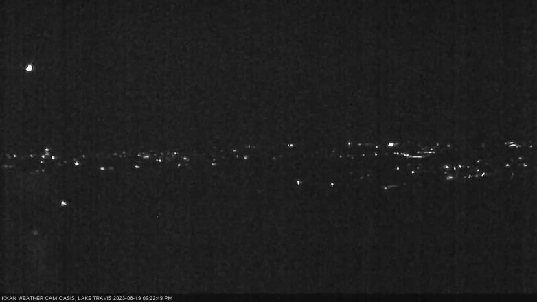 Lake Travis webcam, August 19, 2023 9:25 PM CT