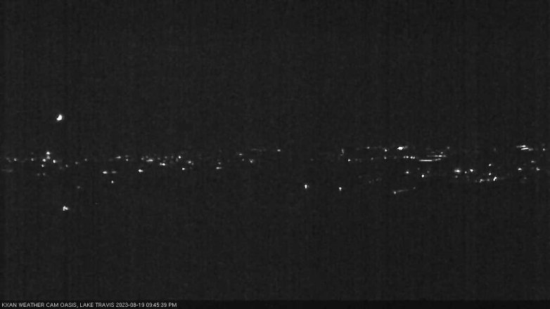 Lake Travis webcam, August 19, 2023 9:45 PM CT