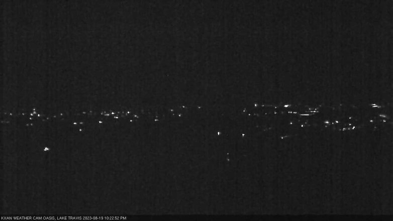 Lake Travis webcam, August 19, 2023 10:25 PM CT