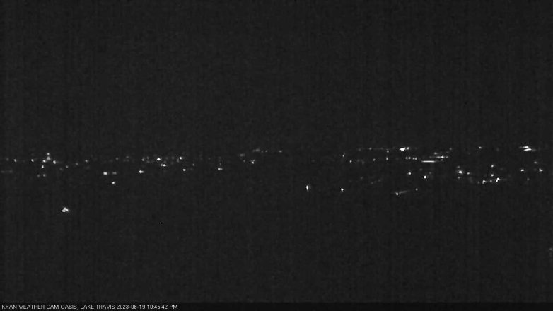 Lake Travis webcam, August 19, 2023 10:45 PM CT