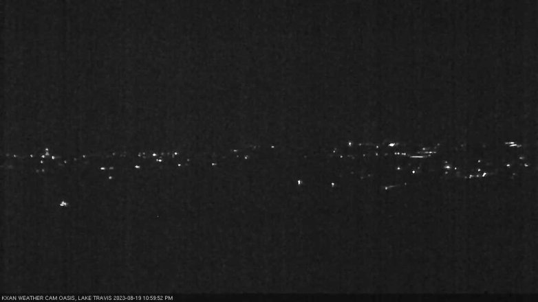 Lake Travis webcam, August 19, 2023 11:00 PM CT