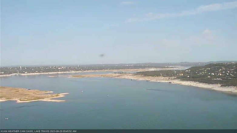 Lake Travis webcam, August 20, 2023 9:45 AM CT