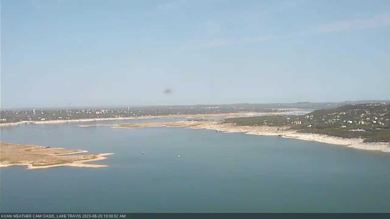 Lake Travis webcam, August 20, 2023 10:00 AM CT