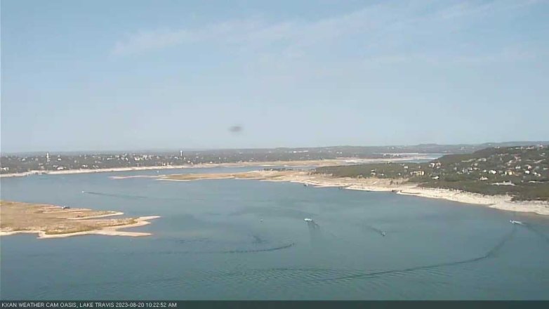 Lake Travis webcam, August 20, 2023 10:25 AM CT
