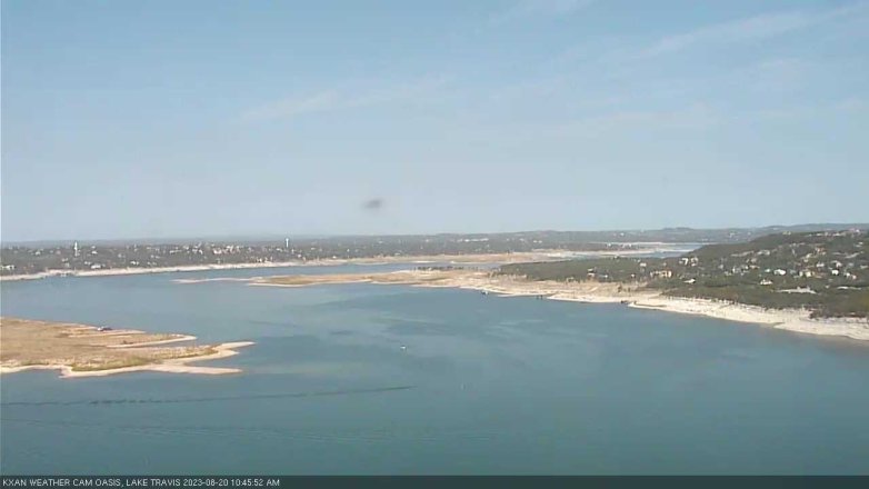 Lake Travis webcam, August 20, 2023 10:45 AM CT