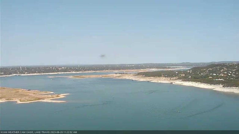 Lake Travis webcam, August 20, 2023 11:25 AM CT
