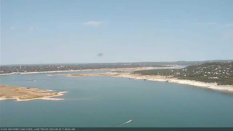 Lake Travis webcam, August 20, 2023 11:45 AM CT