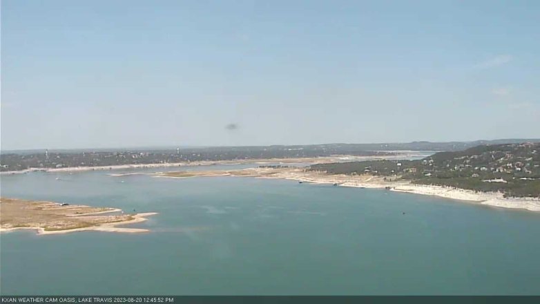 Lake Travis webcam, August 20, 2023 12:45 PM CT