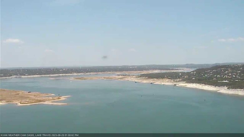 Lake Travis webcam, August 20, 2023 1:00 PM CT