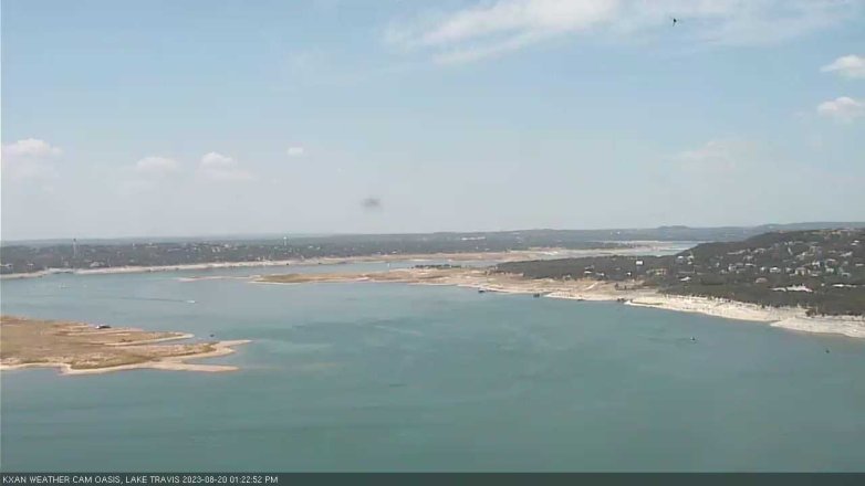 Lake Travis webcam, August 20, 2023 1:25 PM CT