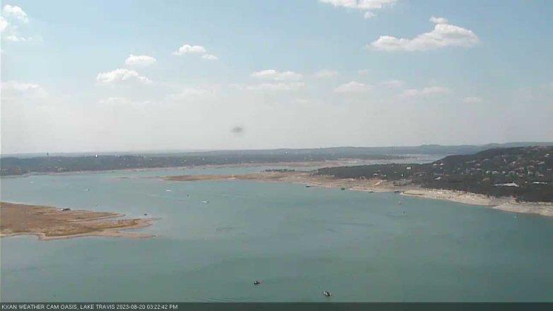 Lake Travis webcam, August 20, 2023 3:25 PM CT