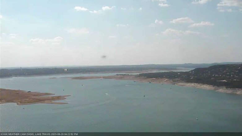 Lake Travis webcam, August 20, 2023 4:25 PM CT