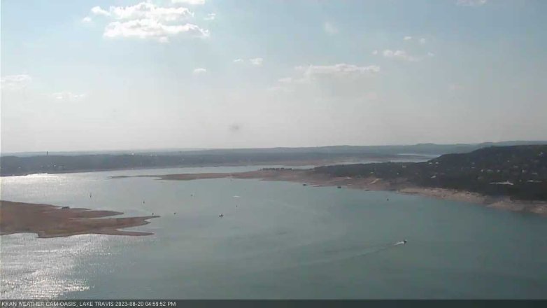 Lake Travis webcam, August 20, 2023 5:00 PM CT