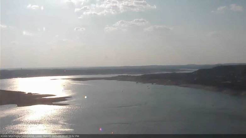Lake Travis webcam, August 20, 2023 6:00 PM CT