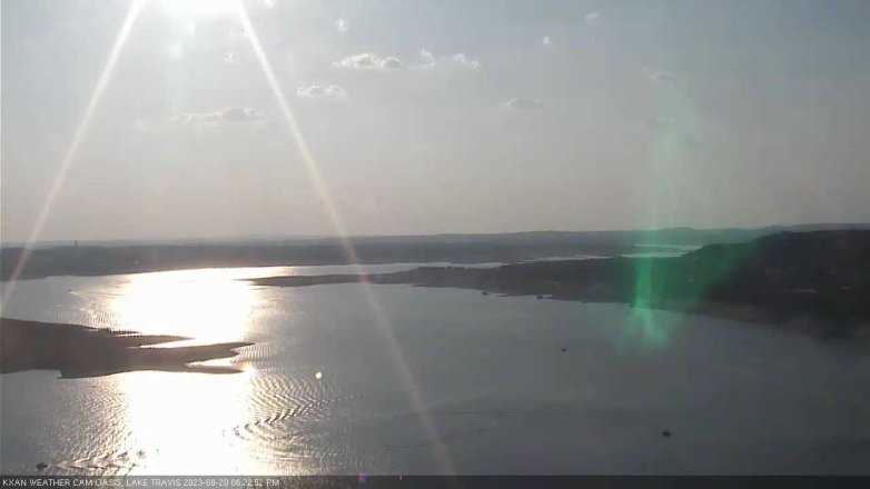 Lake Travis webcam, August 20, 2023 6:25 PM CT