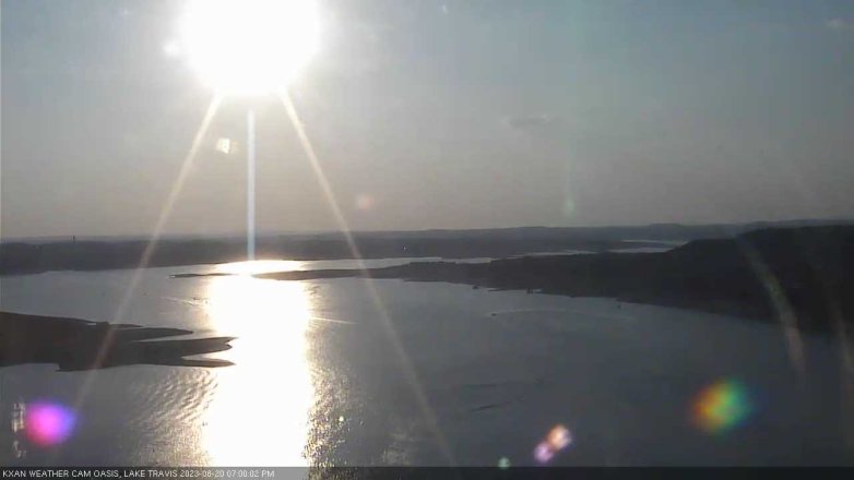 Lake Travis webcam, August 20, 2023 7:00 PM CT
