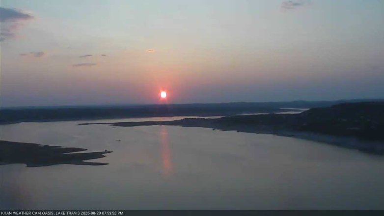 Lake Travis webcam, August 20, 2023 8:00 PM CT