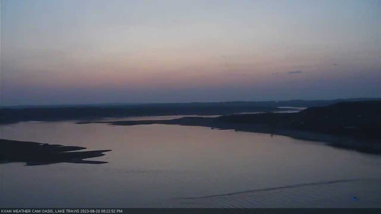 Lake Travis webcam, August 20, 2023 8:25 PM CT