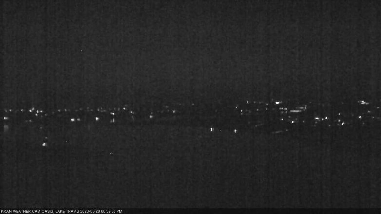 Lake Travis webcam, August 20, 2023 9:00 PM CT
