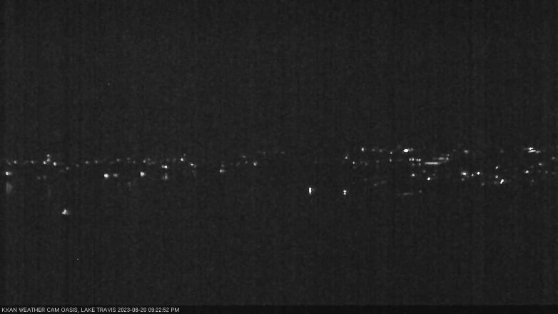 Lake Travis webcam, August 20, 2023 9:25 PM CT