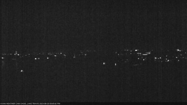 Lake Travis webcam, August 20, 2023 9:45 PM CT