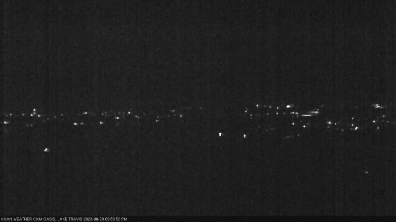 Lake Travis webcam, August 20, 2023 10:00 PM CT