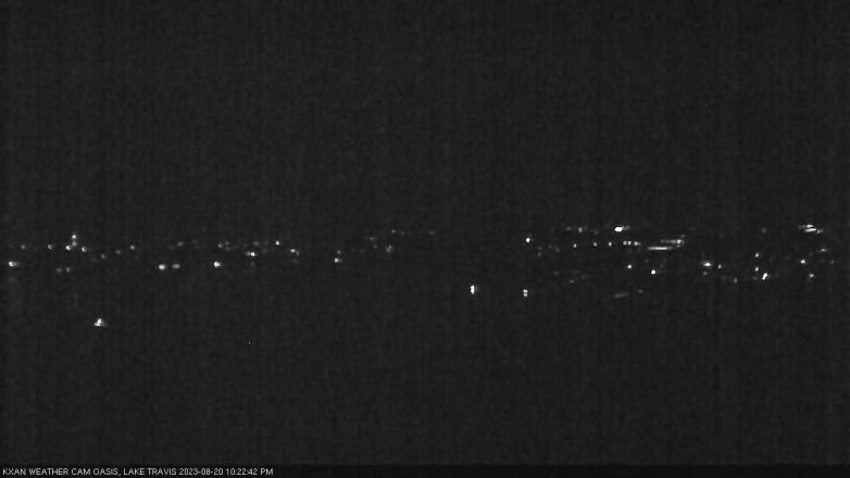 Lake Travis webcam, August 20, 2023 10:25 PM CT