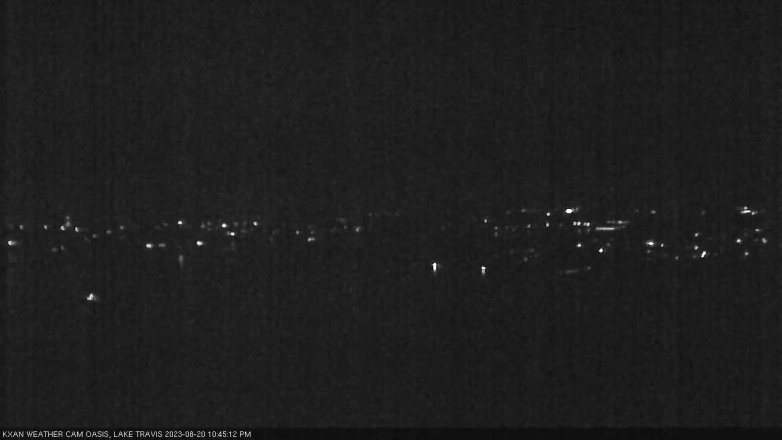 Lake Travis webcam, August 20, 2023 10:45 PM CT