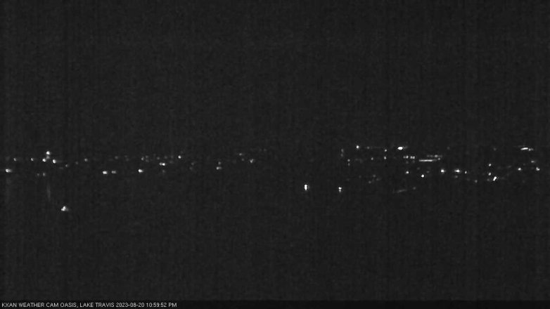 Lake Travis webcam, August 20, 2023 11:00 PM CT