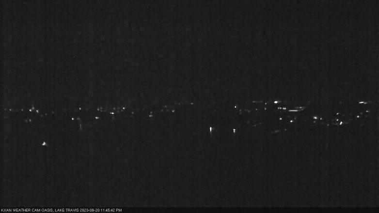 Lake Travis webcam, August 20, 2023 11:45 PM CT