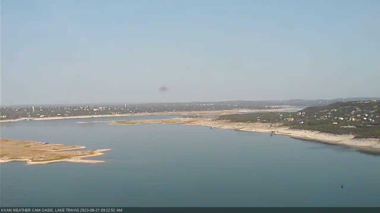 Lake Travis webcam, August 21, 2023 9:25 AM CT