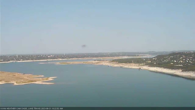 Lake Travis webcam, August 21, 2023 10:25 AM CT