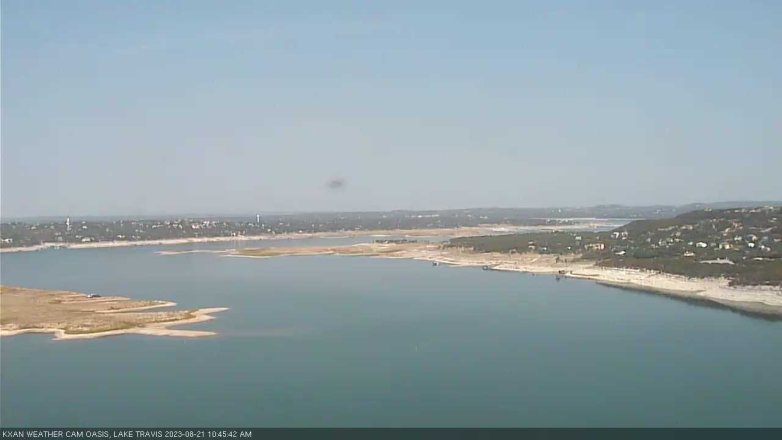 Lake Travis webcam, August 21, 2023 10:45 AM CT