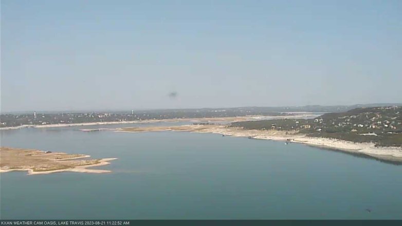 Lake Travis webcam, August 21, 2023 11:25 AM CT