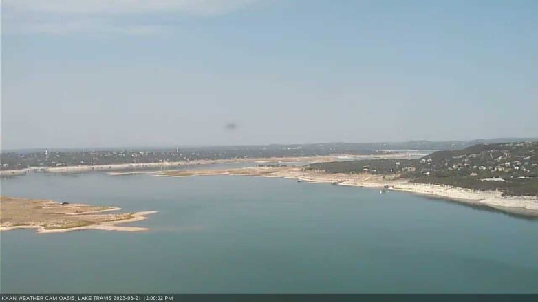 Lake Travis webcam, August 21, 2023 12:00 PM CT