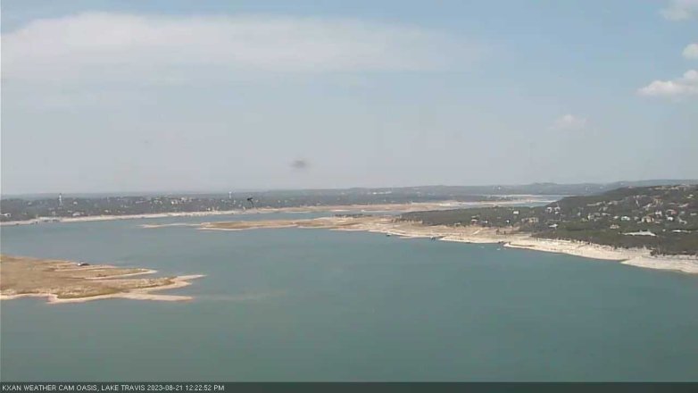 Lake Travis webcam, August 21, 2023 12:25 PM CT