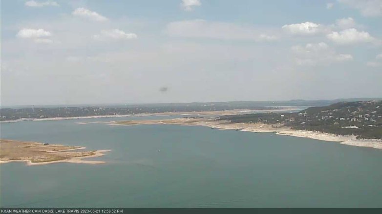 Lake Travis webcam, August 21, 2023 1:00 PM CT